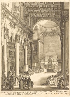 The Catafalque of the Emperor Mathias.