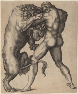 Hercules and the Nemean Lion, c. 1550.