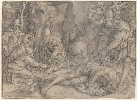 A Man Overpowered By Thieves, c. 1554.