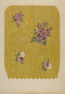 Silk with Embroidered Flowers, c. 1941.