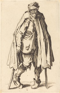 Beggar with Crutches and Sack, c. 1622.