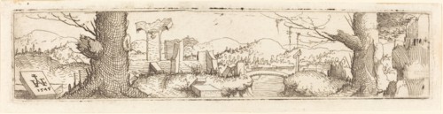 Landscape with a Brook and Ruins, 1545.