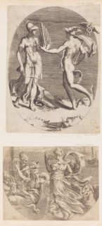 Mercury Presenting a Panpipe to Minerva.