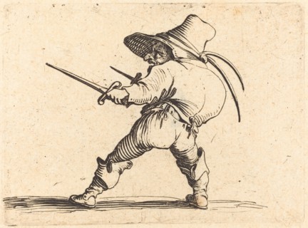 Duellist with Sword and Dagger, c. 1622.