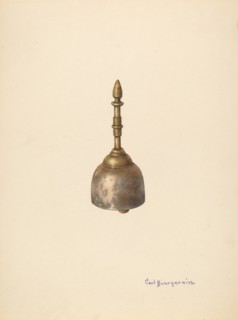 Bronze Bell for the Dining Room, c. 1941.