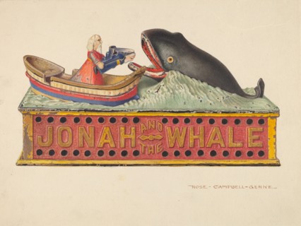 Toy Bank: "Jonah and the Whale", c. 1939.