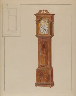 Grandfather's Clock (Timepiece), c. 1937.