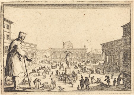Piazza SS. Annunziata, Florence, c. 1617.