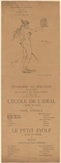 L'Ecole de l'idéal; Le Petit Eyolf, 1895.