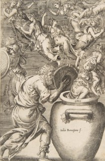 Epimetheus opening Pandora's box, 1531-76.