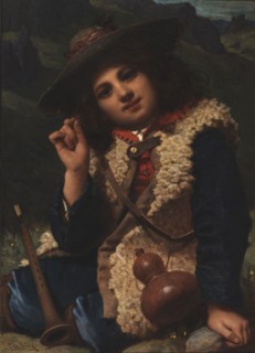 Italian Boy in Sheepskin Jacket, ca. 1855.