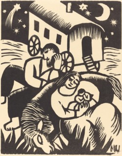 Ruhende Zigeuner, 1918. [Peaceful gipsies].