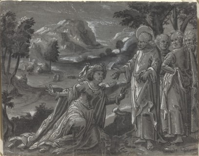 Christ and the Adulteress [recto], c. 1600.