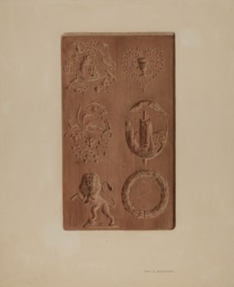 Springerle for Christmas Cookies, 1935/1942.