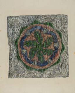 Quilt Block - "E. Cooper" Design, 1935/1942.
