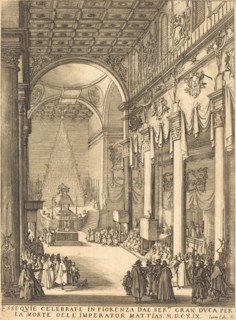 The Catafalque of the Emperor Mathias, 1619.