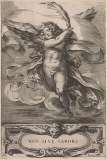 An Allegorical Figure: Non sine labore, 1628.