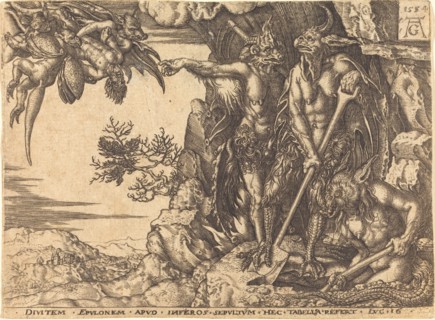 The Rich Man Being Carried Away by the Devil.