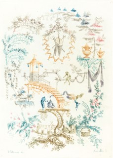 Chinese Arabesque with a Monkey, early 1760s.