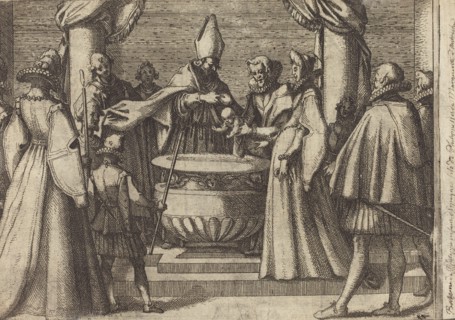 Baptism of the Prince of Spain [verso], 1612.