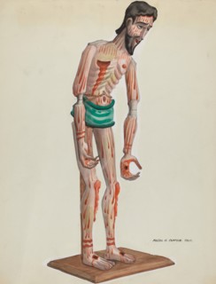 Wooden Christo, Painted (Front view), c. 1937.