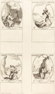 St. Luke; St. Lucian; St. Irene; St. Hilarion.