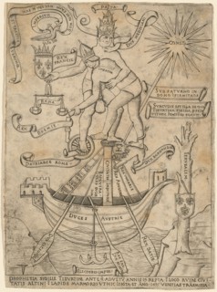 Allegory of the Emperor and the Pope, c. 1495.
