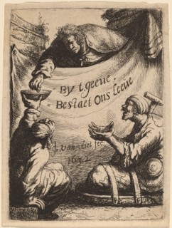Title Page: Two Cripples Receiving Alms, 1632.
