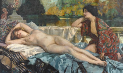Repos au bord du lac, 1912. Private Collection.