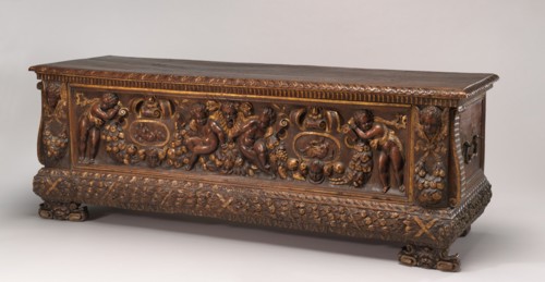 Cassone with Garlands and Cupids, c. 1540/1560.