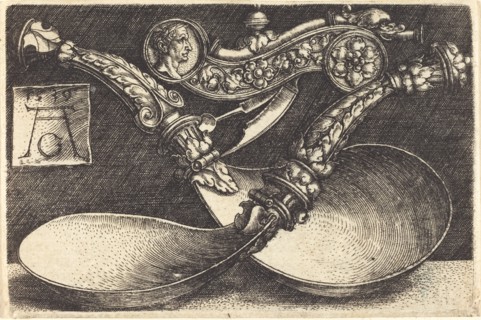 Designs for Two Spoons and a Dog Whistle, 1539.