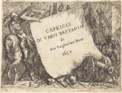 Capricci di varie battaglie (Title Page), 1635.