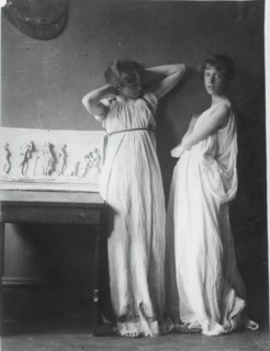 Unidentified Models in Greek Costumes, c. 1883.