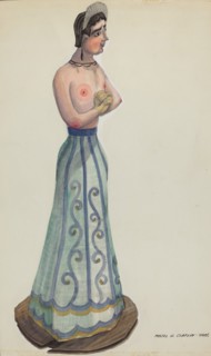 Santa (One of Eight Virgins) Side View, c. 1937.