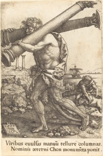 Hercules Carrying the Two Columns of Gaza, 1550.