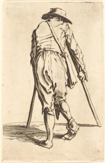 Beggar with Crutches and Hat, Back View, c. 1622.