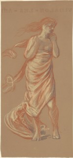 Study for "Greek Girls Bathing" [recto], c. 1872.