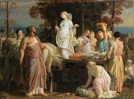 Ulysses and Nausicaa, c. 1853. Private Collection.