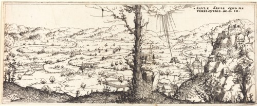 Landscape with the Conversion of Saint Paul, 1545.