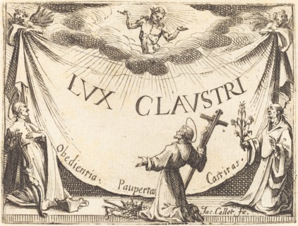 Frontispiece for "The Light of the Cloister", 1628.