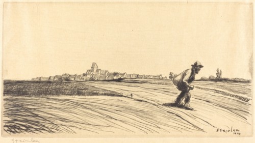 Tramp with Bundle (Le chemineau a la besace), 1914.