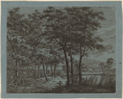 Landscape with a Peasant Carrying Firewood, c. 1800.