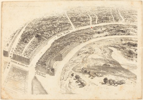 Invitation? with Aerial View of Regent's Park, 1824.