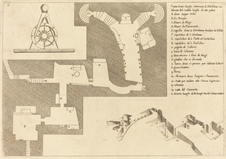Plan of All the Important Places in Bethlehem, 1619.