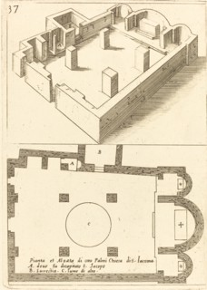 Plan and Elevation of the Church of S. Iacoma, 1619.