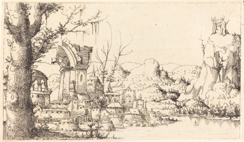 River Landscape with the Temptation of Christ, 1545.