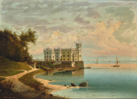 Miramare Castle at Trieste, 1868. Private Collection.