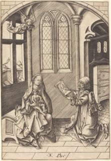 Saint Luke Drawing a Portrait of the Virgin, c. 1475.