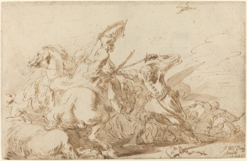 A Battle between Oriental Cavalry and Soldiers, 1636.