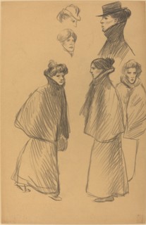 Figure Studies [recto], late 19th-early 20th century.